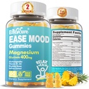 配有Ashwagandha、B1、B3、Rhodiola Rosea & Saffron供养休息、Mood & Calm 成人用无糖镁、Chewable Magnesium补编、Vegan、120Ct