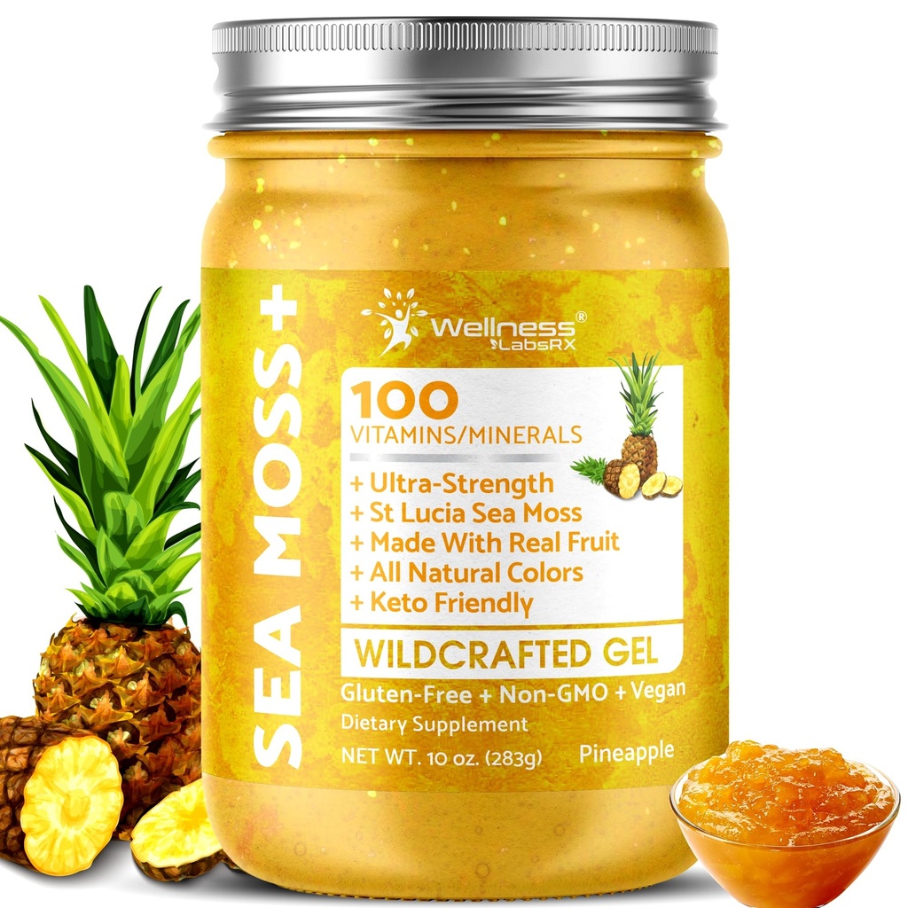 (原始内容存档于2019-09-29) (英语). wellNess LABSRX 爱尔兰海 Moss Gel Raw - 野生超级食品 Seamoss Gel - Pineapple Flavor, Vitamin and Mineral-Rich from Pristine Capital Waters, Immune and Digestive Health Supports - 10 oz.