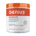 Genius Brand Genius Hydrate - 每日水分的电解补液 - 椰子水 - 无糖 - 8 基本矿物和营养剂 - 非GMO - 蓝莓 - 50 服务