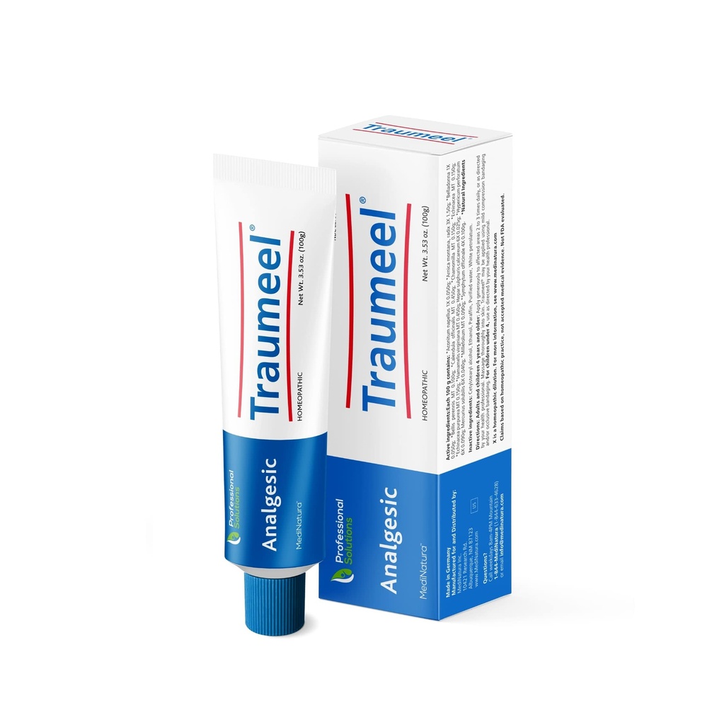 肌肉后伤或锻炼相关疼痛和疼痛的MediNatura Traumeel Ointment 专题疼痛救济 + 13 活性成分-在德国制造 3.53 oz