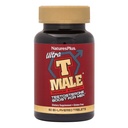 NaturesPlus Ultra T Male, 扩展释放 - 60双层板块 - 支持肌肉增益 - 蔬菜, Gluten Free - 30 series