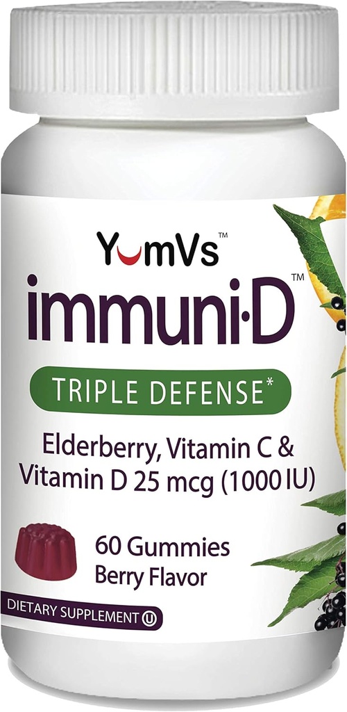 (原始内容存档于2018-09-26) (英语). ImmuniD Elderberry Gummys by YumVs QQ 与 Sambucus Elderberry, Vitamin C & Vitamin D QQ 对女性和男性的完整Immune系统支持 QQ 天然Berry Flavor-60 Count.