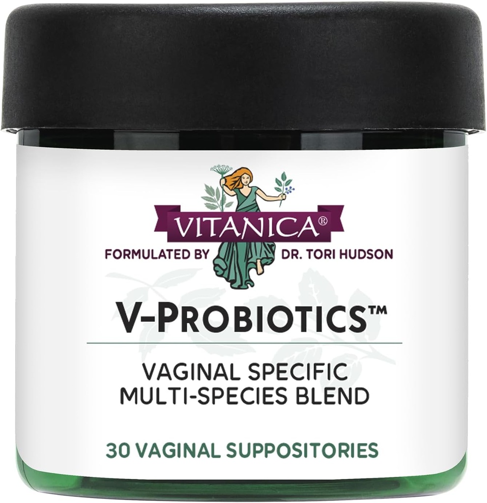 Vitanica V-Probiotics - 女性的亲生药物 - 与乳房杆菌(Lactobiculus Rhamnosus, Gasseri & More)的阴道假设 - 妇女健康补充 - 女士 - 30个阴道假设