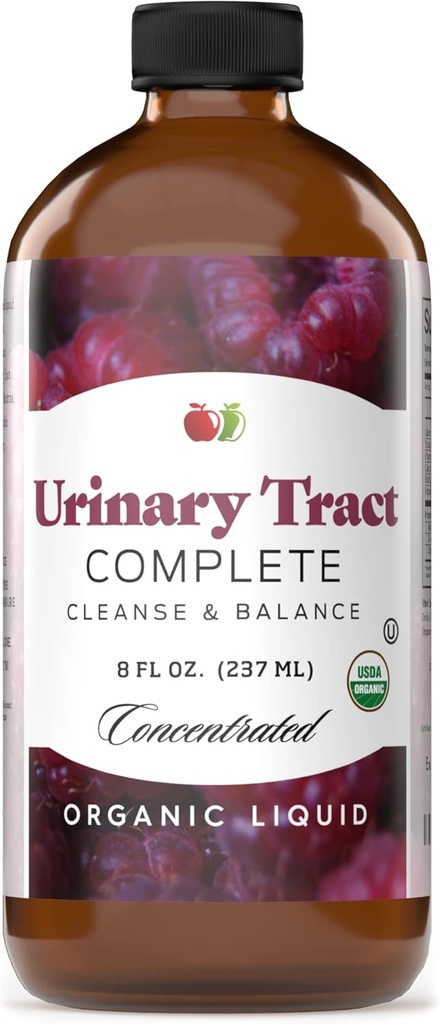 完整天然产品 尿液Tract complete 8oz - 尿液Tract清洁、防御、卫生和有机Cranberry和有机D-Mannose处理的液体补充