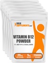 Bulk Assupports.com 维生素B12 甲基Cobalamin粉 - 1% B12 甲基Cobalamin, 必需的维生素B - B12 补充剂, 免费Gluten, 每服20毫克, 5kg(11磅)(第1包)