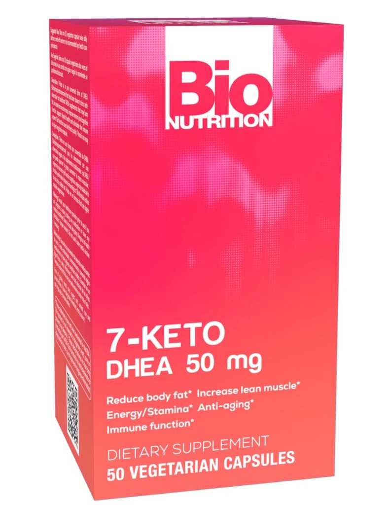 生物营养 7-Keto 50 蔬菜 Capsules → DHEA 50mg → 促进强力免疫健康 → 能源与植物