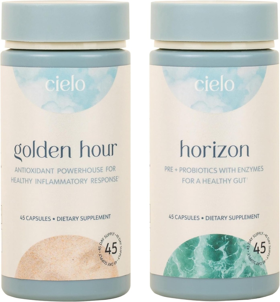 Cielo Golden Hour & Horizon Bundle - 抗氧化剂组(45天供应)