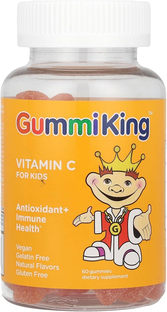 Gummi King Vitamin-C 补充剂,橙色,60个