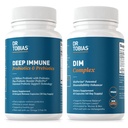 Tobias Deep Imune Probiotics & Prebiotics博士和DIM Complex,支持消化健康、Gut Imune功能、男女荷尔蒙平衡