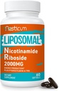 2000年 MG Liposomal Nicotinamide Riboside 配有 TMG 和 Pterostilbene, Niacinamide 能源高级、豁免、年龄抵抗、60软胶