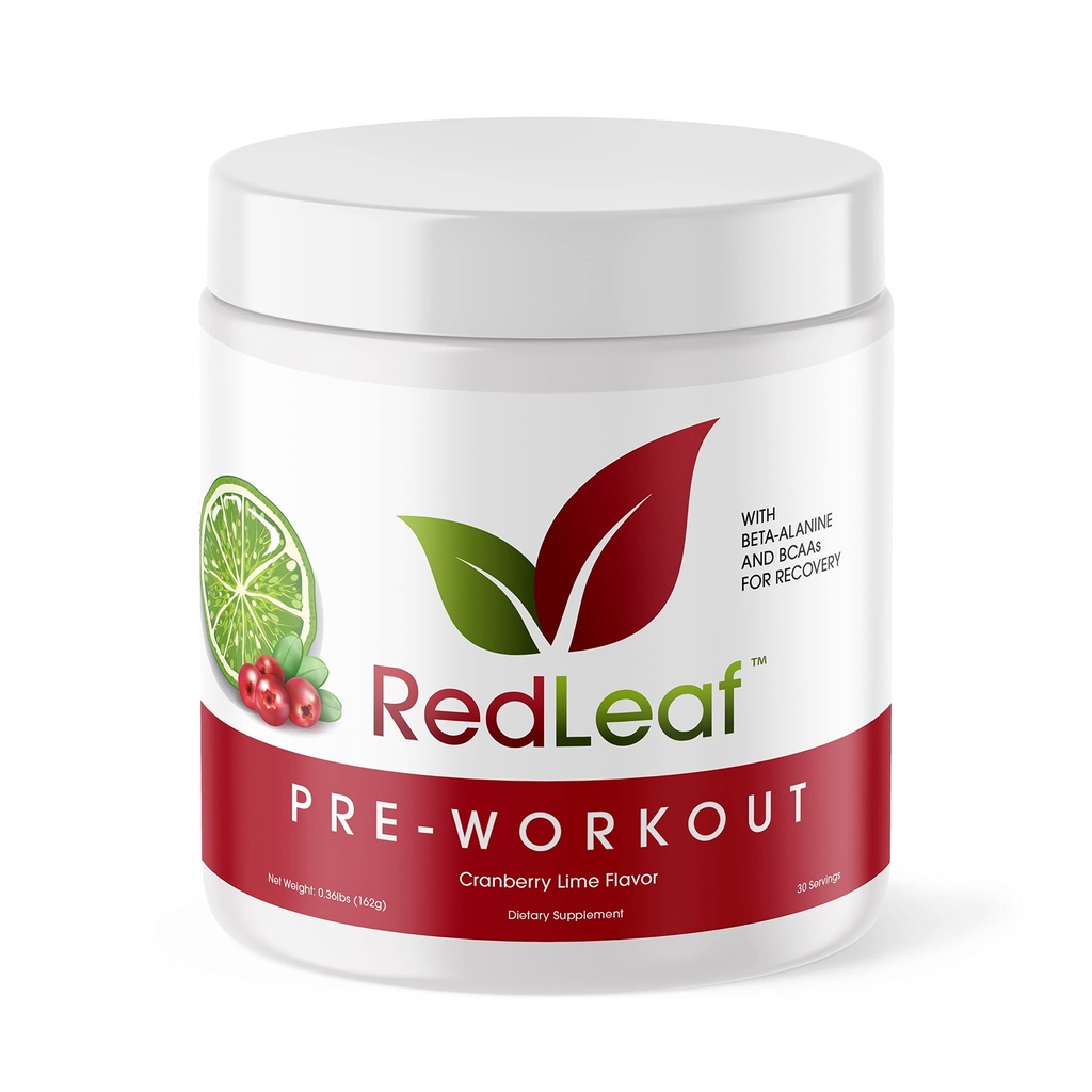 红叶预研炉粉,BCAA's,Beta-Alanine,氨基酸和绿茶用于免疫支持和预研能源,天然Cranberry Lime Flavor-30 services