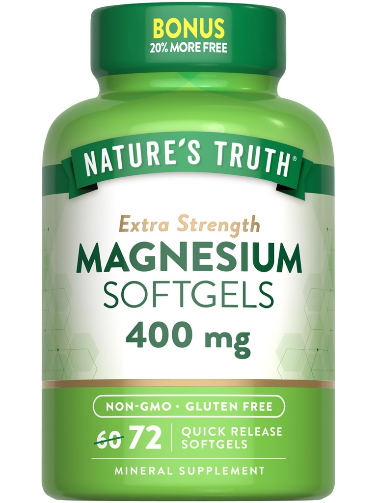 (原始内容存档于2018-09-21). Nature's Truth Magnesium QQ 400mg 72 Softgels QQ 价值大小 超强 超强 超强 超强 超强 超强 超强 超强