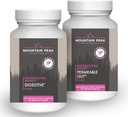山峰营养素 透水性 Gut & 消化性支持 Combo Pack - Gut Lining & Gastro肠道健康 - 酶,Probiotics & 营养性支持 - 90 蔬菜卡普尔
