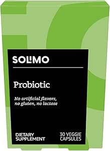 Brand - Solimo Probiotic 10亿 CFU 拉科巴氏菌, 30个Veggie Capsules, 一个月供应