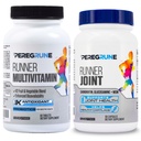 Runner Multivitamin & United Support Supplement – 抗氧化剂,维生素B 复合体,健康原生素,能源,耐力,恢复-Glucosamine Chondroitin,MSM – GMP 运行补编
