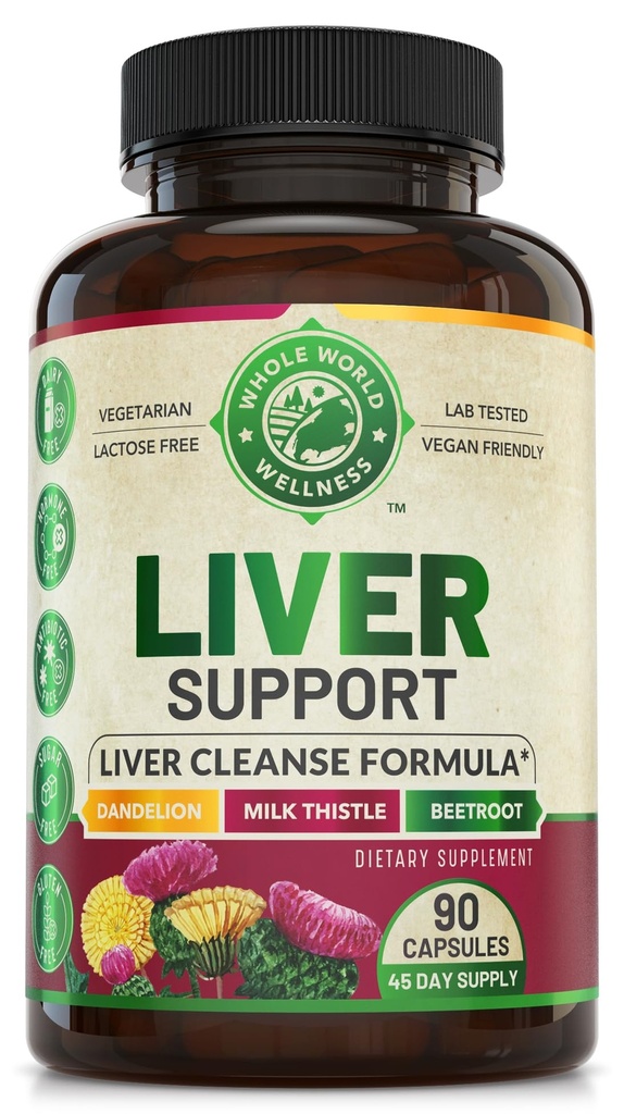 高级 Liver Cleanse Detox & 修复公式与牛奶硝酸盐. 美国Made的Liver Detox与支持男女补充。 肝脏修复和解毒支持, 512mg