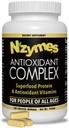 Nzymes 抗氧化剂复合物用于人类. 强抗氧化剂补充剂 维生素C,维生素E,维生素A,硒,活泼酶. 180 计数 - 美国制造