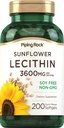 (原始内容存档于2019-09-21) (英语). Piping Rock Sunflower Lecithin Softgel Softsules → 3600 mg → 200 Count → 来自磷酸盐酰胆碱 → Soy Free, Non-GMO, Gluten Free