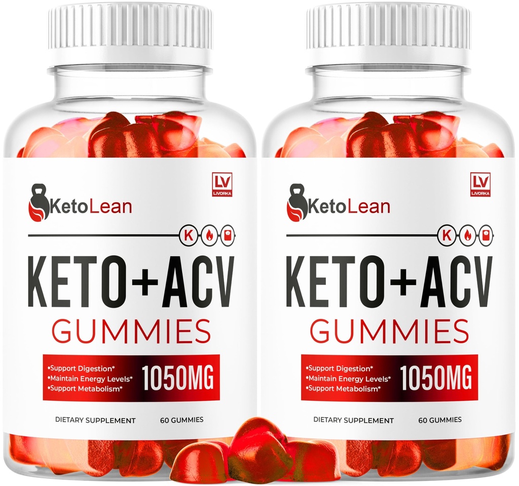LIVORKA(2包) Keto Lean ACV Gummys, Keto Lean Gummys, Keto Lean ACV Gummys 1050mg, Ketolean Keto Gummys, Ketolean Plus Keto Gummys, Ketolean ACV Keto Gummys, 120 Gummys 2个月