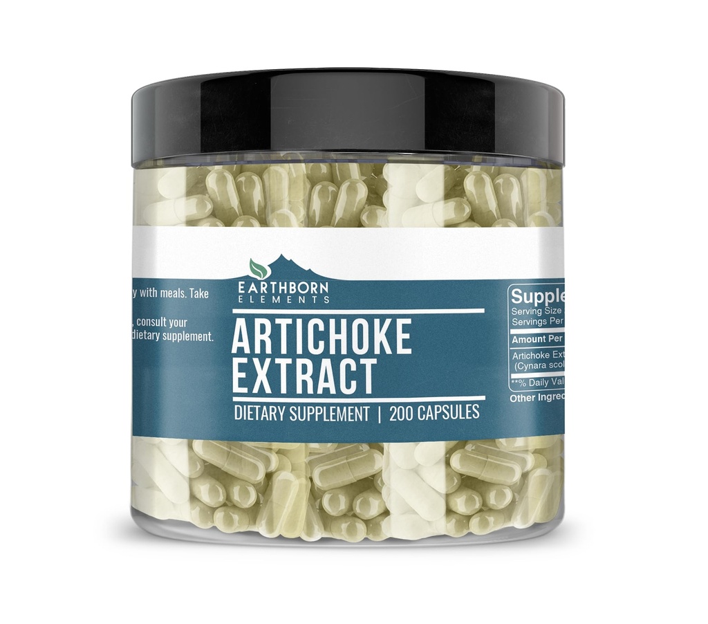 土生土长元素 Artichoke 提取器 200 Capsules, 纯和未稀释, 无添加剂