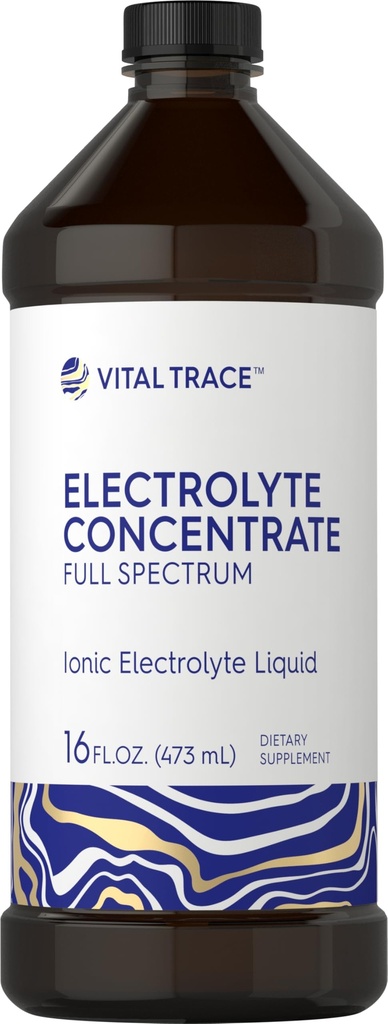 Carlyle电解液 聚焦 16 fl oz 完全光谱 离子电解液 非GMO 和 Gluten 自由公式 由 Virtual Trace 制作 。