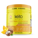 Keto Vitals Electrolytes Powder - 糖自由 Keto Electrolytes Power 配有钾,镁,钠,和钙 - 无糖电解质 饮用混合和水解 粉,60种服务,菠萝椰