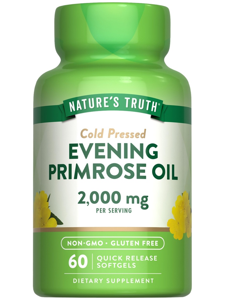 Nature's Truth Evening Primrose Oil Softgels ##冷压###Non-GMO & Gluten免费补编