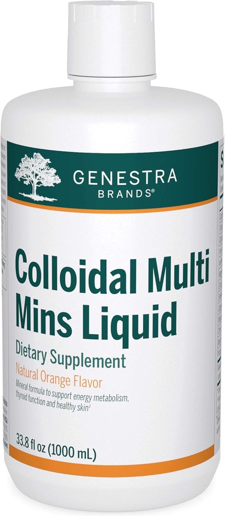 Genestra Brands Colloidal Mins 液体 - 类固醇矿物 - 天然橙色Flavor - 33