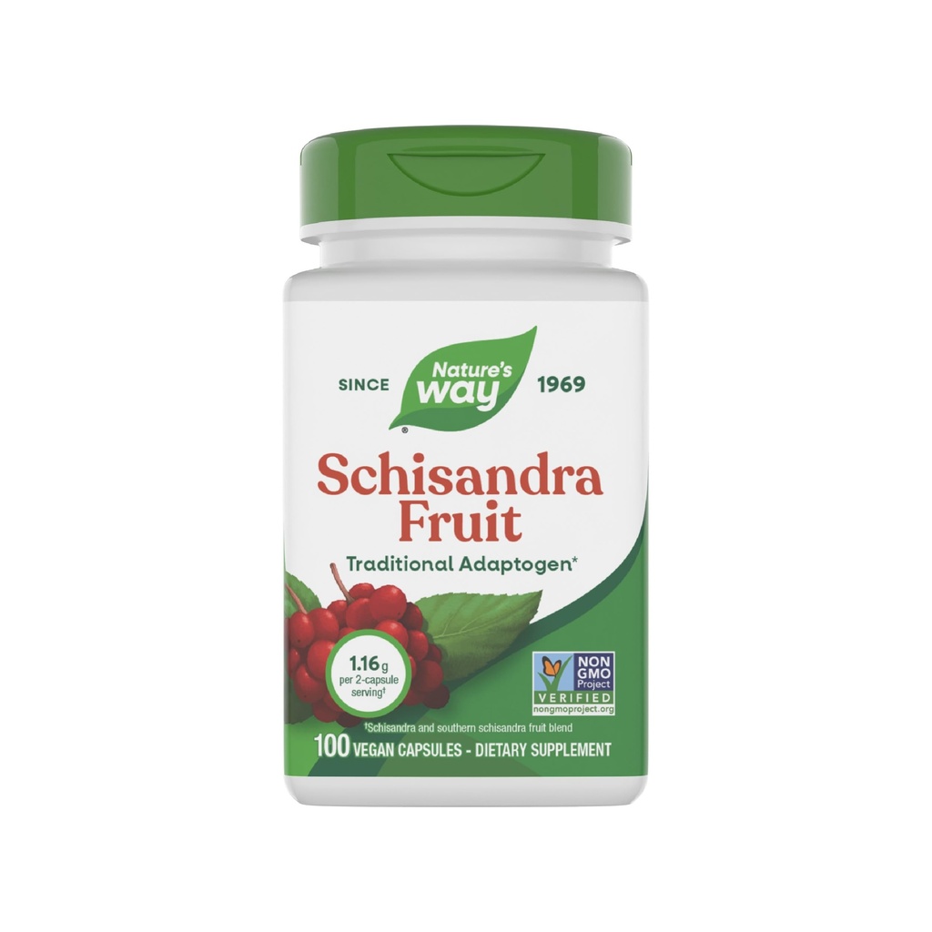 自然之路 Schizandra Capsules, 水果, 100 个计数 (Pack of 2)