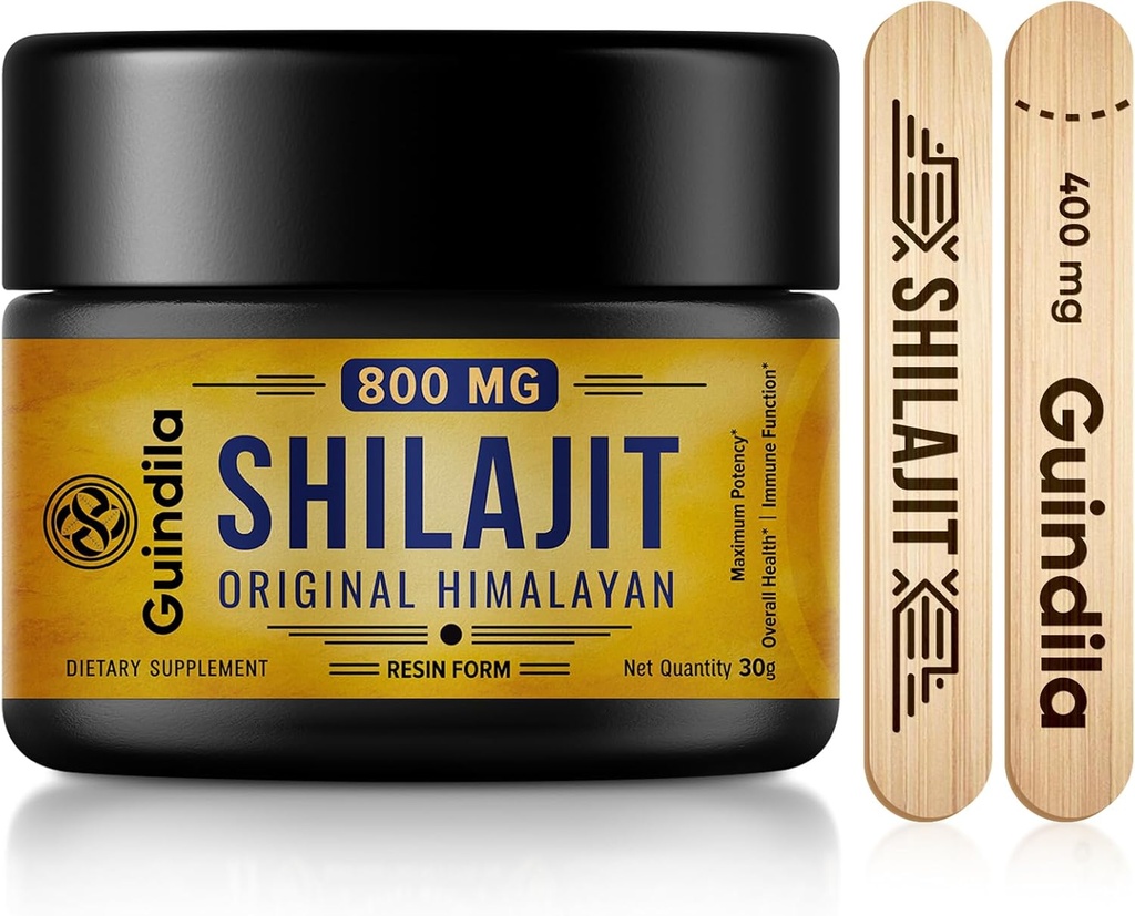 800mg Shilajit Supplement-Shilajit Pure 喜马拉雅有机物 Shilajit 耐药性最大,来自喜马拉雅的原件,有85+ Trace Minerals and Fulvic Acid for Focus and Energy, Immunity, 30 Grams