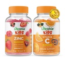 活生生的锌族儿童+维生素C族儿童,Gummys Bundle - Great Tasting,维生素补充,Gluten Free, GMO Free, Chewwable Gummy (英语).
