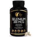 Cocó March N.M.D. Selenium 200 mcg – 甲状腺素和免疫支持补充剂 – 代谢和抗氧化剂防御的基本矿物 – Gluten Free, Dairy Free & Vegan – 3个月供应,90 Veg Capsules