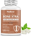 NuBest Bone Xtra - 植物基骨强度, Strontium boost 与 Strontium Citrate, Calcium, 海洋藻类的镁,磷,维生素C, K2, D3 → 最大钙吸收 → 1个月供应