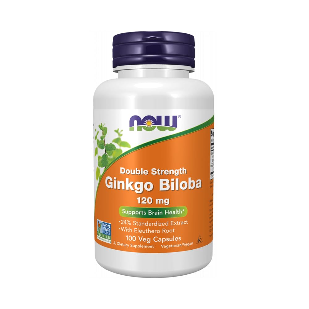 现在食品 Ginkgo Biloba,120 毫克,100 维卡普尔