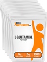 Bulk Assupports.com L-Glutamine 粉末 - Glutamine Supplement for Recovery & Gut Health - 不受欢迎的 & Gluten Free, 5g (5000mg) / service, 1kg (pack of 5) (11磅)