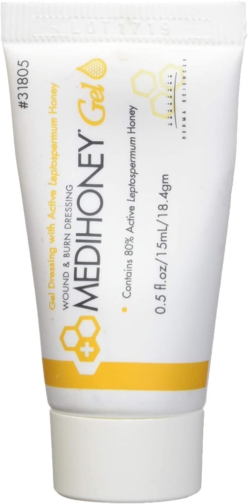 来自德马科学的改进型Medihoney Gel伤痕和烧衣,0.5 oz,