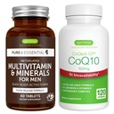 男子多维特敏和矿物质 + 高吸收 CoQ10 100mg 120 软胶能源包,持续释放 高级多维特敏 + CoQ10 与维生素 E & D- Limonene, by Igennus