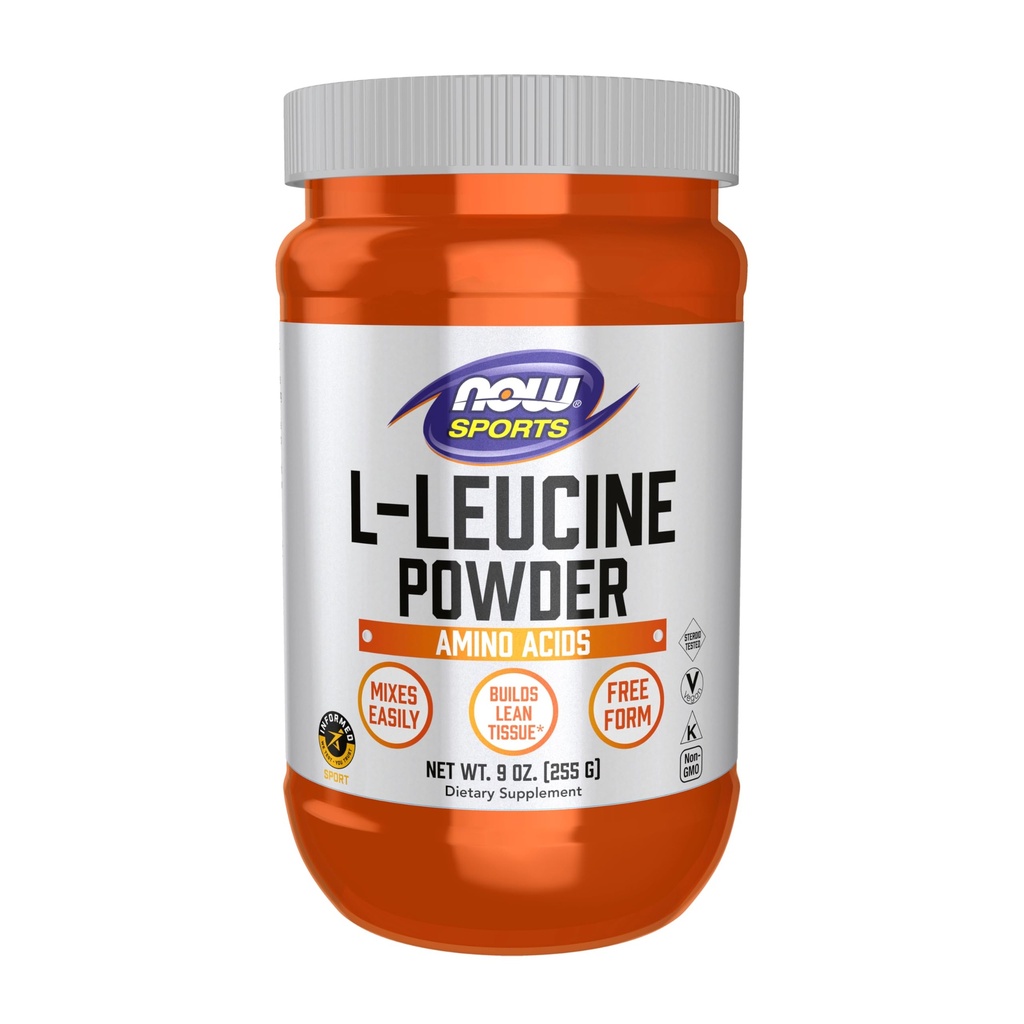 现在食品运动营养,L-Leucine粉末,构建精液组织*,氨基酸,9-Ounce