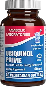 Ubiquinol CoQ10 超吸附剂 - Conzyme Q10 心脏免疫能量细胞和大脑支持补充剂 - 美国CGMP设施中的蔬菜非GMO和制作 - 60种服务