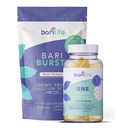 Bari Life Just One, Once Daily Bariatric 多维素加铁(30块石板)和BariBurst Calcium 奶油软菜用于胃侧口、胃袖口和Duodenal Switch(葡萄)