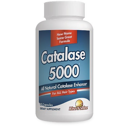 Rise-N-Shine Catalase Supplement 5000 - Powerful Antioxidant Enzyme for Hair Health Support - Hair Supplements for Strong Hair - 60 Capsules (30-Day Supply)