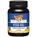 Barlean的《Omega 3 鱼油补充品》,《男女软胶补充品》,600mg EPA 和 DHA 脂肪酸,《橙色裂纹》,《100个伯爵》