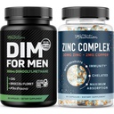 睾丸激素复合体和300mg DIM 男子雌激素代谢补充体和睾丸激素支持体 → 微珠锌补充体(60个服务体),DIM 男子综合体(60个服务体)