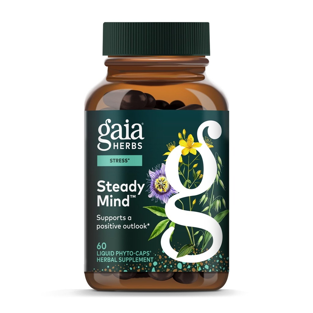 Gaia Herbs 情感平衡 -- -- 压力支持补充,以帮助身体受压力的Cope -- -- 与圣约翰虫、Passionflower、Vervain和Oats -- -- 60 Vegan液态植物-Capsules(20日供应)