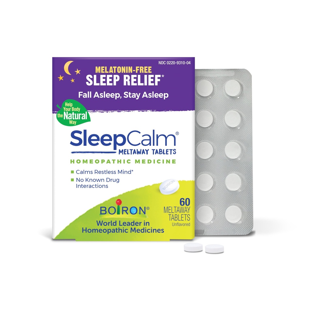 Boiron SleepCalm Sleep Aid for Deep, relaxing, restable nighttime Sleep - 美拉图宁无忧无忧无忧 - 60 Counter - 60 Counter