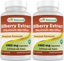Best Naturals Bilberry 1000 Mg 90 Capsules (90 Counter (Pack of 2)) (英语).