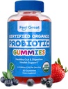 Feel Great USDA Probiotic Gummys for advents and Kids - 2.5亿 CPU(30天) 免疫支持和消化健康 DE111临床研究 - 亚蒂利斯杆菌