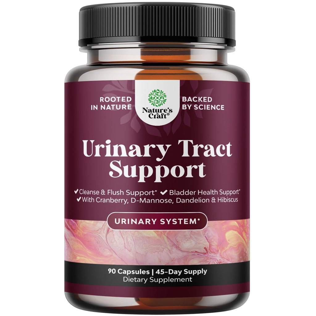 D Mannose Capsules for Urinary Tract Health - 配有Cranberry Juice Powder 和 Dandelion 配有 Cranberry 的 Mannose Capsules - 配有 Cranberry 的 女性快速动作 超级集中 配有 Cranberry 的 Mannose Capsules - 90 Capsules