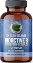 纯实验室维生素 B 活性B 复合体 - 120 Vegan Caps 慢释公式(B1,B2,B3,B5,B6,B7,B9,B12) - 60天供应,Gluten & Sugar Free Made in Canada.