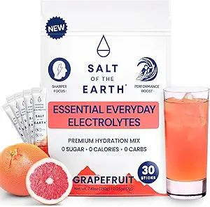 (原始内容存档于2018-09-21) (中文(中国大陆) ). Premium Zero-Sugar Electrolyte - 用平克喜马拉雅盐制造 - 水化粉末包装 | Premium Infredients | Keto & Paleo Friendly | 30 Sticks, Grapeu果